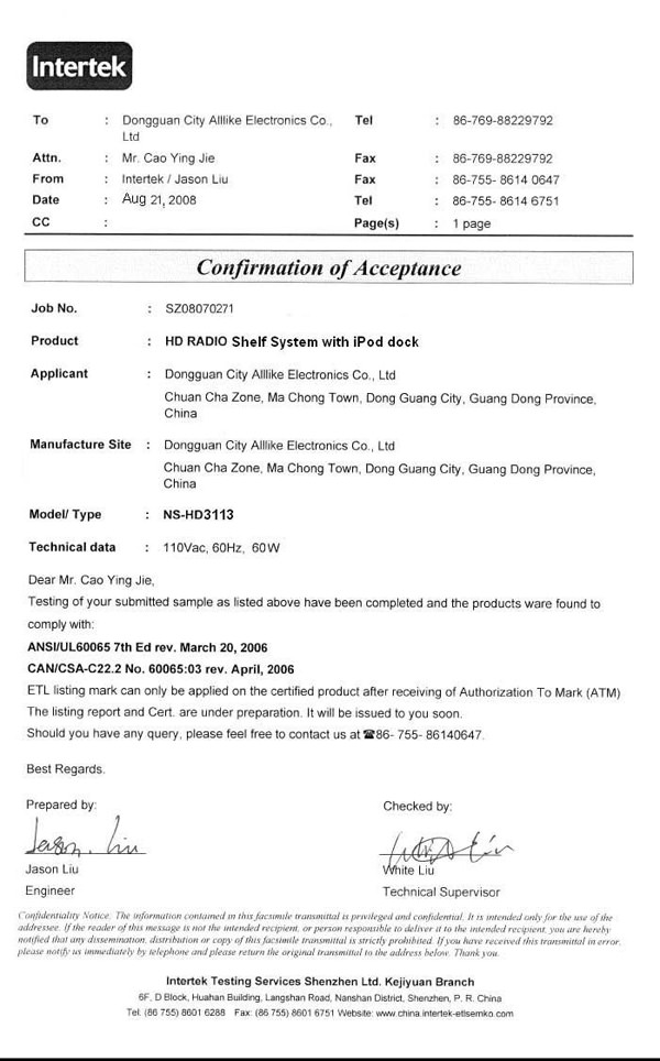 ETL-Certificate